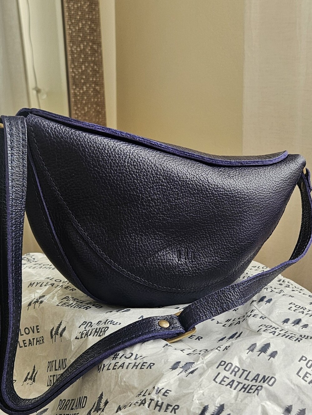 Portland Leather Goods Koala Sling Bag in 'Cobalt' Medium